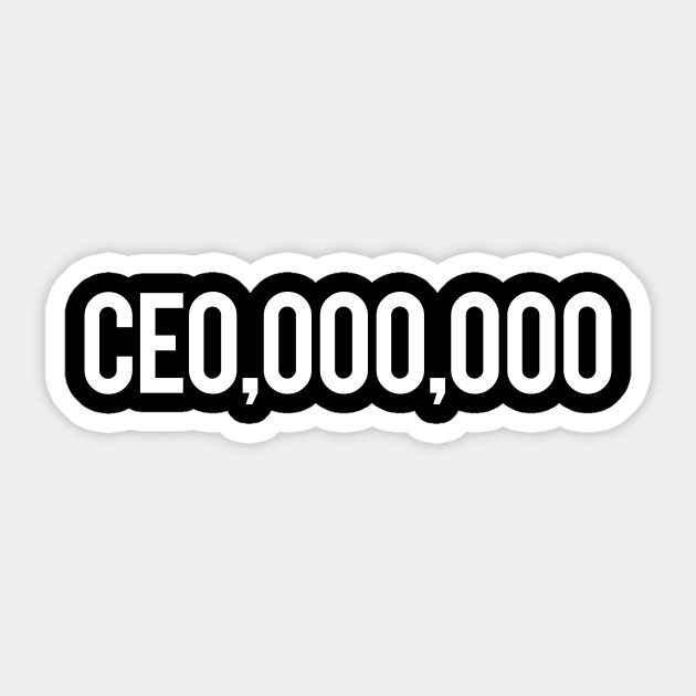 CE0,000,000 Sticker by misdememeor